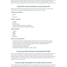 Data science tutor online: Data science tutor online